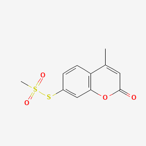 molecular formula C11H10O4S2 B563259 4-Methylumbelliferyl Methanethiosulfonate CAS No. 1076198-63-4