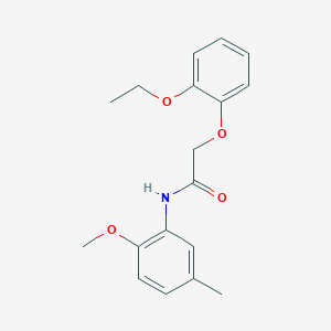 molecular formula C18H21NO4 B5632602 2-(2-ethoxyphenoxy)-N-(2-methoxy-5-methylphenyl)acetamide 