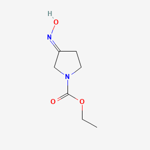 molecular formula C7H12N2O3 B563262 Ethyl 3-(hydroxyimino)pyrrolidine-1-carboxylate CAS No. 103831-09-0