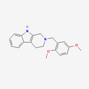 molecular formula C20H22N2O2 B5632625 2-(2,5-dimethoxybenzyl)-2,3,4,9-tetrahydro-1H-beta-carboline 