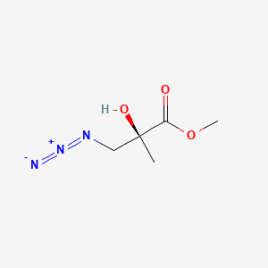 molecular formula C5H9N3O3 B563263 (2S)-3-Azido-2-hydroxy-2-methyl-propanoic acid methyl ester CAS No. 549504-45-2