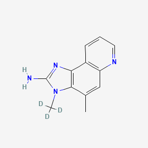 molecular formula C12H12N4 B563264 2-Amino-3-(methyl-d3)-4-methyl-3H-imidazo[4,5-f]quinoline CAS No. 82050-11-1