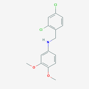molecular formula C15H15Cl2NO2 B5632648 (2,4-dichlorobenzyl)(3,4-dimethoxyphenyl)amine 