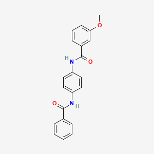 molecular formula C21H18N2O3 B5632659 N-[4-(benzoylamino)phenyl]-3-methoxybenzamide 