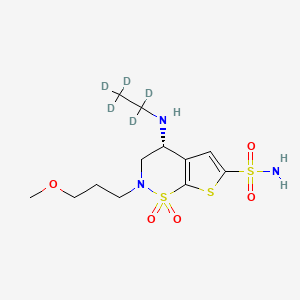 molecular formula C12H21N3O5S3 B563267 Brinzolamide-d5 CAS No. 1217651-02-9