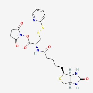 molecular formula C22H27N5O6S3 B563274 Biotinyl Pyridinyldithio N-Hydroxysuccinimide Alanine Ester CAS No. 1356933-91-9