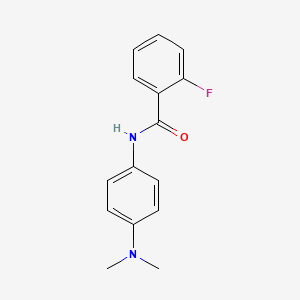 molecular formula C15H15FN2O B5632789 N-[4-(dimethylamino)phenyl]-2-fluorobenzamide 