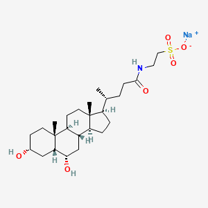 molecular formula C26H44NNaO6S B563279 Sodium taurohyodeoxycholate CAS No. 110026-03-4