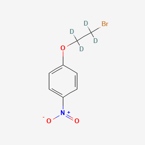 molecular formula C8H8BrNO3 B563281 2-Bromoethyl-4-nitrophenyl Ether-d4 CAS No. 1190017-10-7