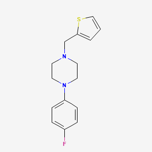 molecular formula C15H17FN2S B5632811 1-(4-fluorophenyl)-4-(2-thienylmethyl)piperazine 