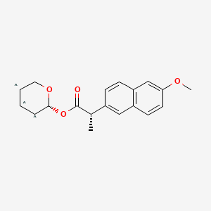molecular formula C19H19O4 B563285 (S)-Naproxen Acyl-beta-D-glucuronide Benzyl Ester CAS No. 946517-36-8