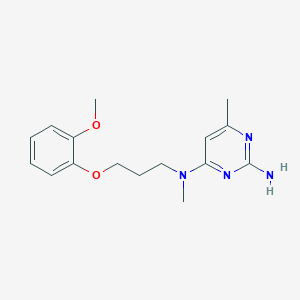 molecular formula C16H22N4O2 B5632865 N~4~-[3-(2-methoxyphenoxy)propyl]-N~4~,6-dimethylpyrimidine-2,4-diamine 