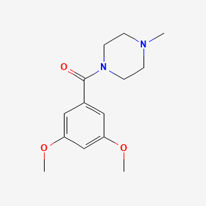 molecular formula C14H20N2O3 B5632889 1-(3,5-dimethoxybenzoyl)-4-methylpiperazine CAS No. 181047-34-7