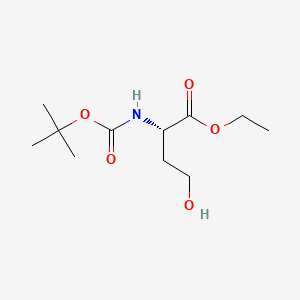 molecular formula C11H21NO5 B563289 (S)-N-Boc-L-homoserine Ethyl Ester CAS No. 147325-09-5