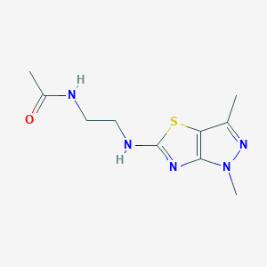 N-{2-[(1,3-dimethyl-1H-pyrazolo[3,4-d][1,3]thiazol-5-yl)amino]ethyl}acetamide