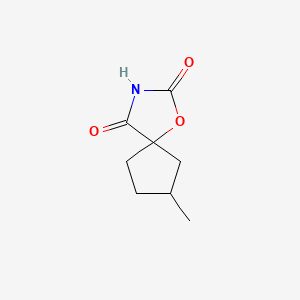 molecular formula C8H11NO3 B563293 7-Methyl-1-oxa-3-azaspiro[4.4]nonane-2,4-dione CAS No. 100383-35-5
