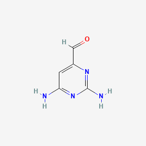 molecular formula C5H6N4O B563295 2,6-Diaminopyrimidine-4-carbaldehyde CAS No. 109138-03-6