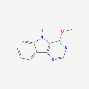molecular formula C11H9N3O B5632964 4-methoxy-5H-pyrimido[5,4-b]indole 