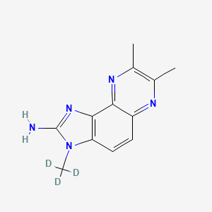 molecular formula C12H13N5 B563297 2-Amino-3,7,8-trimethyl-3H-imidazo[4,5-f]quinoxaline-d3 CAS No. 1189421-19-9
