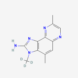 molecular formula C12H13N5 B563298 2-Amino-3,4,8-trimethyl-3H-imidazo[4,5-f]quinoxaline-d3 CAS No. 1216997-87-3
