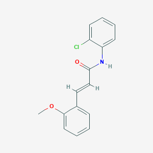 molecular formula C16H14ClNO2 B5632986 N-(2-chlorophenyl)-3-(2-methoxyphenyl)acrylamide 