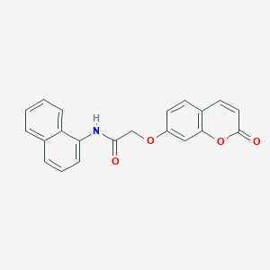 N-1-naphthyl-2-[(2-oxo-2H-chromen-7-yl)oxy]acetamide