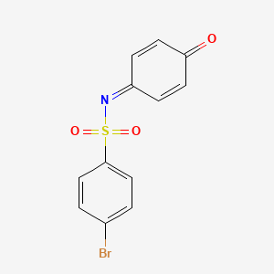 molecular formula C12H8BrNO3S B5633020 4-bromo-N-(4-oxo-2,5-cyclohexadien-1-ylidene)benzenesulfonamide 