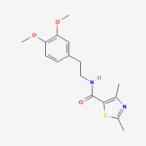 molecular formula C16H20N2O3S B5633127 N-[2-(3,4-dimethoxyphenyl)ethyl]-2,4-dimethyl-1,3-thiazole-5-carboxamide 
