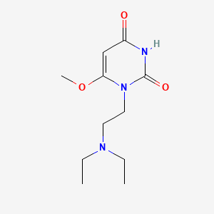 molecular formula C11H19N3O3 B5633139 1-[2-(diethylamino)ethyl]-6-methoxy-2,4(1H,3H)-pyrimidinedione 
