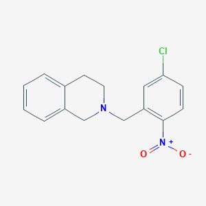 molecular formula C16H15ClN2O2 B5633147 2-(5-chloro-2-nitrobenzyl)-1,2,3,4-tetrahydroisoquinoline 