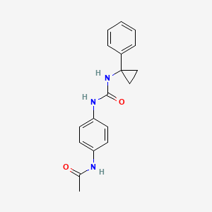 N-[4-({[(1-phenylcyclopropyl)amino]carbonyl}amino)phenyl]acetamide