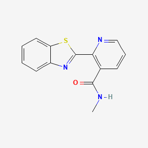 molecular formula C14H11N3OS B5633176 2-(1,3-benzothiazol-2-yl)-N-methylnicotinamide 