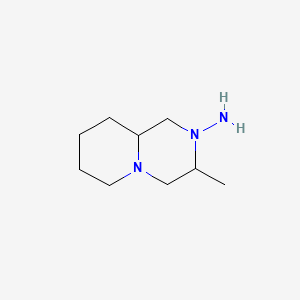 molecular formula C9H19N3 B563319 3-Methylhexahydro-1H-pyrido[1,2-a]pyrazin-2(6H)-amine CAS No. 100070-68-6