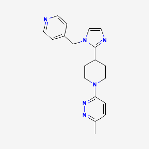 3-methyl-6-{4-[1-(4-pyridinylmethyl)-1H-imidazol-2-yl]-1-piperidinyl}pyridazine