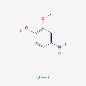 molecular formula C7H10ClNO2 B563321 4-Amino-2-methoxyphenol hydrochloride CAS No. 4956-52-9