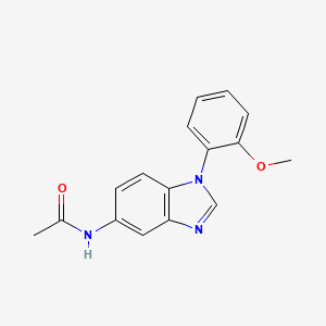 molecular formula C16H15N3O2 B5633212 N-[1-(2-methoxyphenyl)-1H-benzimidazol-5-yl]acetamide 