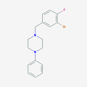 molecular formula C17H18BrFN2 B5633222 1-(3-bromo-4-fluorobenzyl)-4-phenylpiperazine CAS No. 414892-79-8