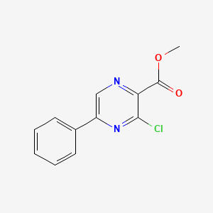 molecular formula C12H9ClN2O2 B563323 Methyl 3-chloro-5-phenylpyrazine-2-carboxylate CAS No. 109019-16-1