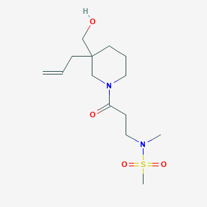 N-{3-[3-allyl-3-(hydroxymethyl)-1-piperidinyl]-3-oxopropyl}-N-methylmethanesulfonamide
