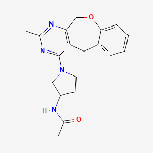 N-[1-(2-methyl-5,11-dihydro[1]benzoxepino[3,4-d]pyrimidin-4-yl)pyrrolidin-3-yl]acetamide
