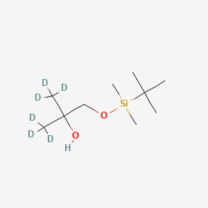 molecular formula C10H24O2Si B563330 1-[(叔丁基二甲基硅基)氧基]-2-甲基-2-丙醇-d6 CAS No. 1189732-27-1