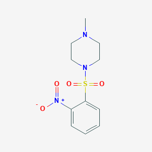 molecular formula C11H15N3O4S B5633304 1-methyl-4-[(2-nitrophenyl)sulfonyl]piperazine 