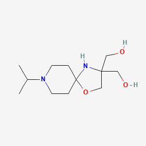 molecular formula C12H24N2O3 B5633315 (8-isopropyl-1-oxa-4,8-diazaspiro[4.5]decane-3,3-diyl)dimethanol 