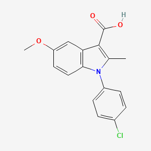 molecular formula C17H14ClNO3 B5633321 1-(4-chlorophenyl)-5-methoxy-2-methyl-1H-indole-3-carboxylic acid 