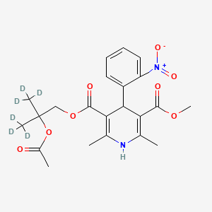 molecular formula C22H26N2O8 B563333 4-乙酰氧基尼索地平-d6 CAS No. 1189672-21-6