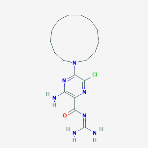 B056334 3-Amino-N-aminoiminomethyl-5-azacyclotridec-1-yl-6-chloropyrazinecarboxamide CAS No. 115087-91-7