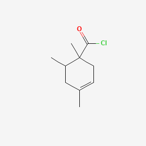 molecular formula C10H15ClO B563341 1,4,6-Trimethylcyclohex-3-ene-1-carbonyl chloride CAS No. 106265-57-0