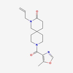 molecular formula C17H23N3O3 B5633430 2-allyl-9-[(5-methyl-1,3-oxazol-4-yl)carbonyl]-2,9-diazaspiro[5.5]undecan-3-one 