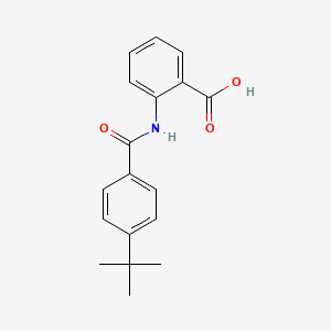 molecular formula C18H19NO3 B5633437 2-[(4-tert-butylbenzoyl)amino]benzoic acid 