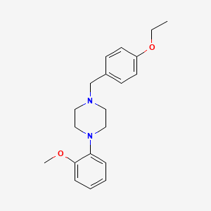molecular formula C20H26N2O2 B5633448 1-(4-ethoxybenzyl)-4-(2-methoxyphenyl)piperazine 